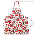 Custom Made Floral Flowers Pattern Printed 2 Pockets Cotton Twill Kitchen Cooking Bib Apron